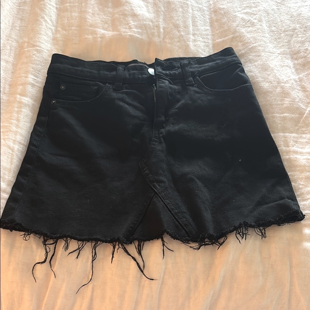 DL1961 Black Mini Skirt
